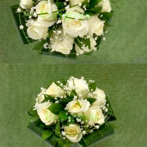 Bidermajer – 073 Bidermajer od belih ruža