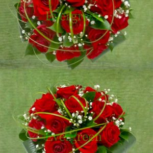 Bidermajer – 074 Bidermajer sa crvenim ružama