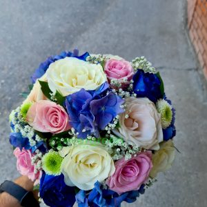 Bidermajer – 144 – Bidermajer od plavih cvetova